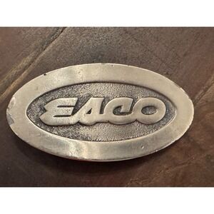 Vintage ESCO Belt Buckle Tonkin Inc. Seattle Made in‎ USA Silver Tone